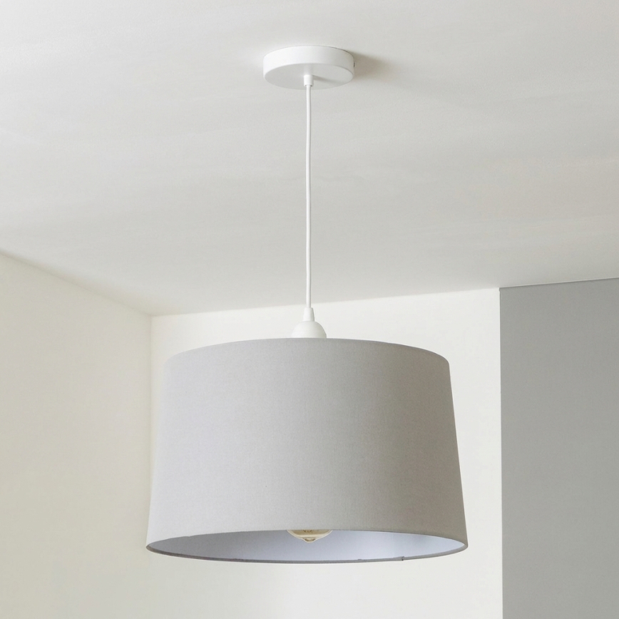 Brilagi - LED závesný luster na lane CERIA 1xE27/40W/230V pr. 45 cm sivý