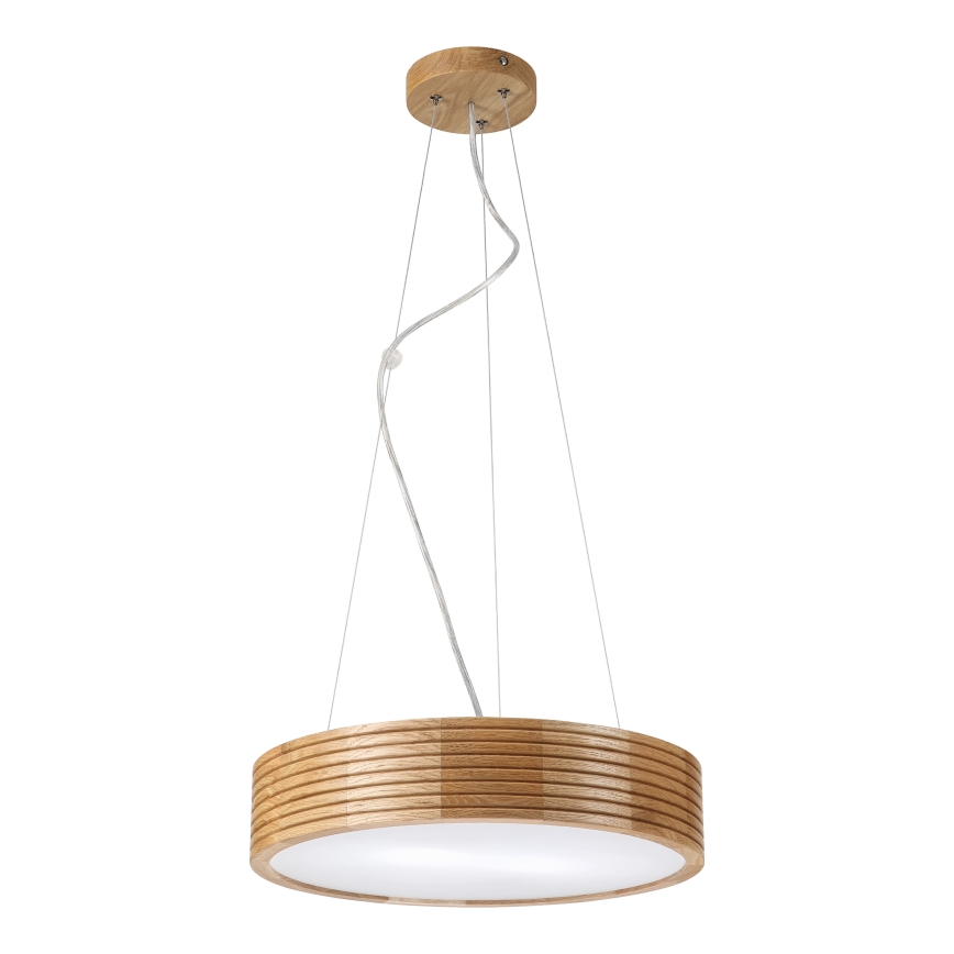 Brilagi - LED závesný luster na lankách CARVALHO MODERN 2xE27/60W/230V dub, priemer 37,5 cm