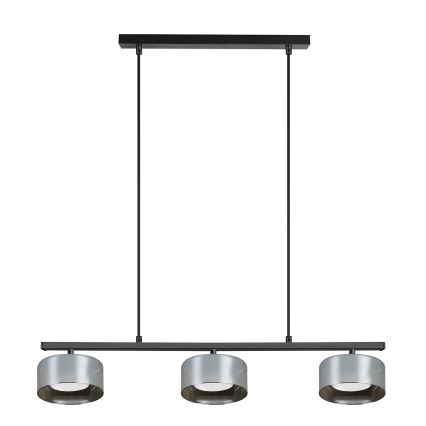 Brilagi - LED Závesný luster na lanku AURA LUX 3xGX53/30W/230V čierna/dymová