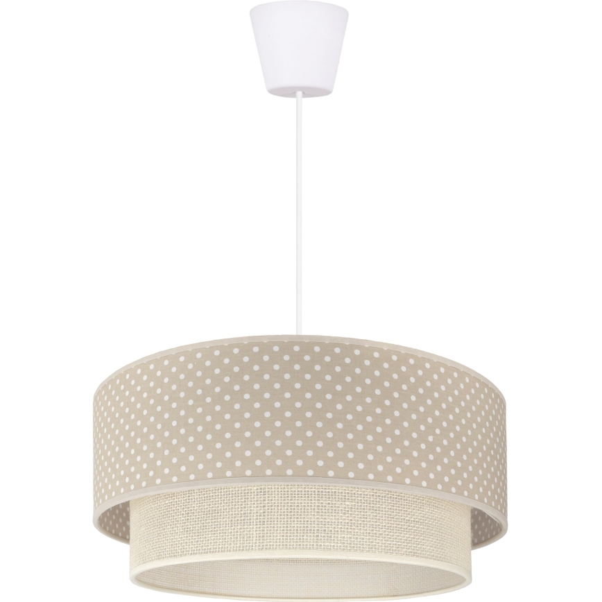 Brilagi - LED luster na lanku BOHO BOBO 1xE27/60W/230V priemer 40 cm bodky béžová/krémová