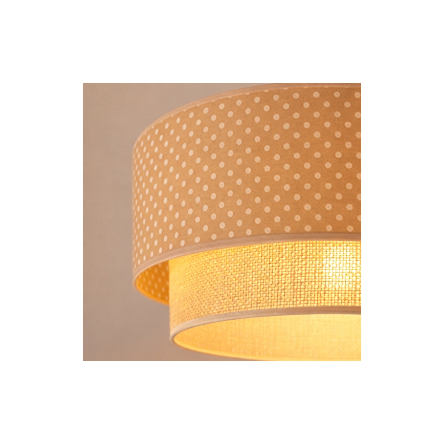 Brilagi - LED luster na lanku BOHO BOBO 1xE27/60W/230V priemer 40 cm bodky béžová/krémová
