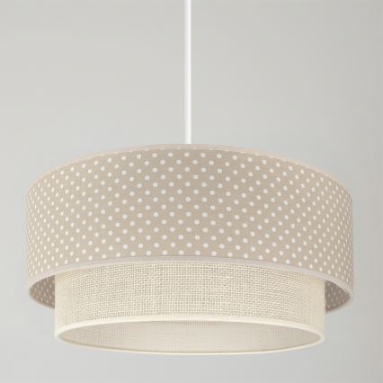 Brilagi - LED luster na lanku BOHO BOBO 1xE27/60W/230V priemer 40 cm bodky béžová/krémová