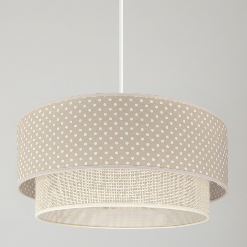 Brilagi - LED luster na lanku BOHO BOBO 1xE27/60W/230V priemer 40 cm bodky béžová/krémová