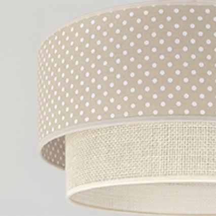 Brilagi - LED luster na lanku BOHO BOBO 1xE27/60W/230V priemer 40 cm bodky béžová/krémová