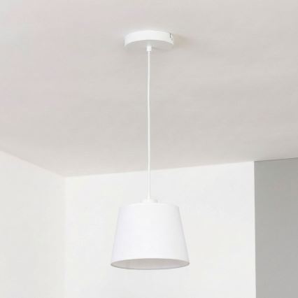 Brilagi - LED závesný luster na lanku CERIA 1xE27/40W/230V priemer 20,5 cm biela
