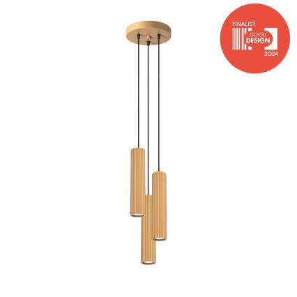 Brilagi - LED závesný luster na lanku CRESTO 3xGU10/10W/230V zlatý