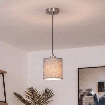 Brilagi - LED závesný luster na lanku NUBILA 1xE27/60W/230V pr. 14 cm čierna/šedá