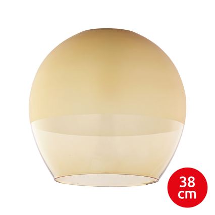BRILAGI - LED luster na lanku RETRO GLASS 1xE27/60W/230V matný chróm/dymová béžová