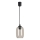 Brilagi - LED závesný luster na lanku RETRO GLASS 1xE27/60W/230V pr. 14 cm čierna/dymová sivá