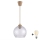 Brilagi - LED závesný luster na lanku RETRO GLASS 1xE27/60W/230V pr. 25 cm béžová/dymová sivá