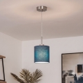 Brilagi - LED závesný luster NUBILA na lane 1xE27/60W/230V pr. 14 cm tmavomodrý