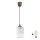 Brilagi - LED závesný luster RETRO GLASS 1xE27/60W/230V, pr. 14 cm, hnedá/biela