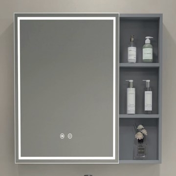 BRILAGI - LED zrkadlová kúpeľňová skrinka s podsvietením AVOLA SINGLE 55x70 cm