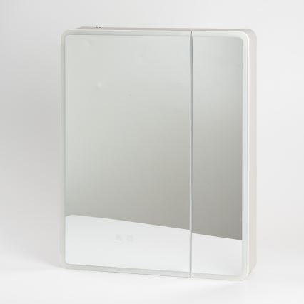 BRILAGI - LED zrkadlová kúpeľňová skrinka s podsvietením BRONTE DOUBLE 60x75 cm