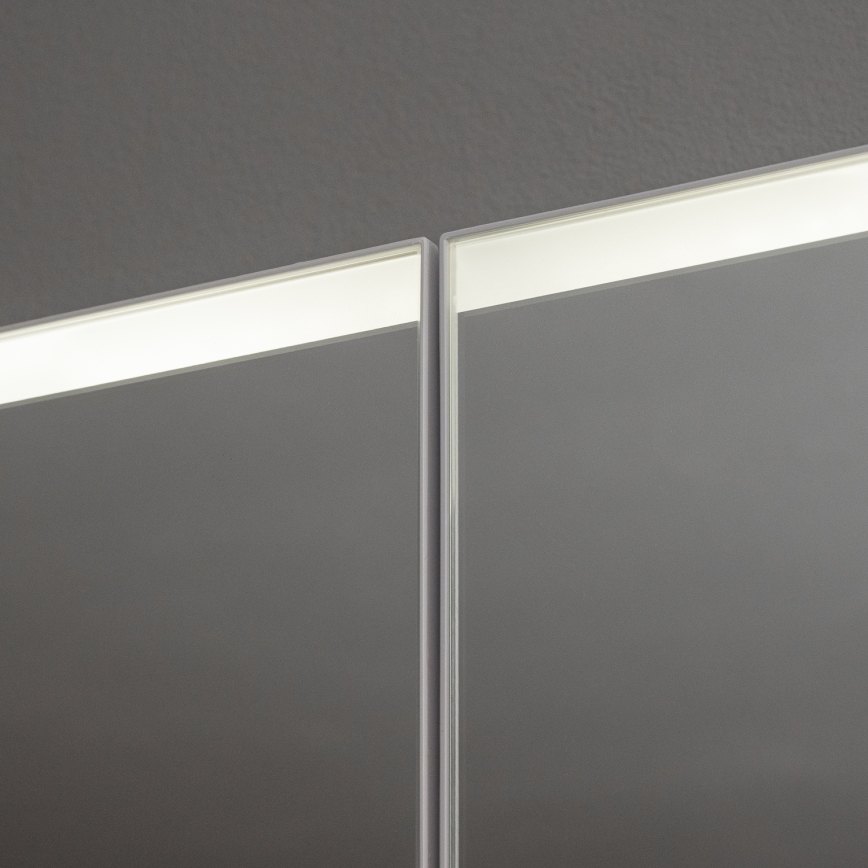 BRILAGI - LED zrkadlová kúpeľňová skrinka s podsvietením BRONTE DOUBLE 60x75 cm