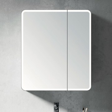 BRILAGI - LED zrkadlová kúpeľňová skrinka s podsvietením NOTO DOUBLE 60x70 cm