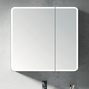 BRILAGI - LED zrkadlová kúpeľňová skrinka s podsvietením NOTO DOUBLE 78x70 cm