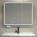 BRILAGI - LED zrkadlová kúpeľňová skrinka s podsvietením NOTO DOUBLE 78x70 cm