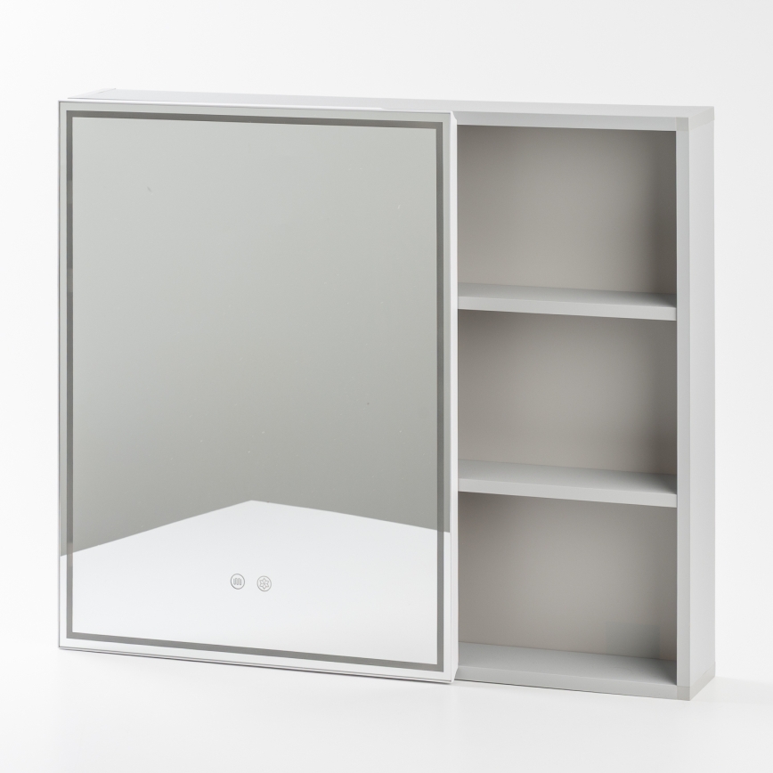 BRILAGI - LED Zrkadlová kúpeľňová skrinka s podsvietením NOTO SINGLE 78x65 cm