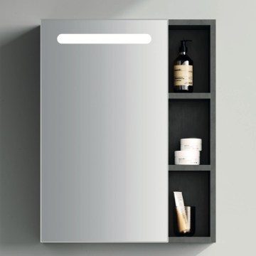 BRILAGI - LED zrkadlová kúpeľňová skrinka s podsvietením TRABIA SINGLE 60x70 cm