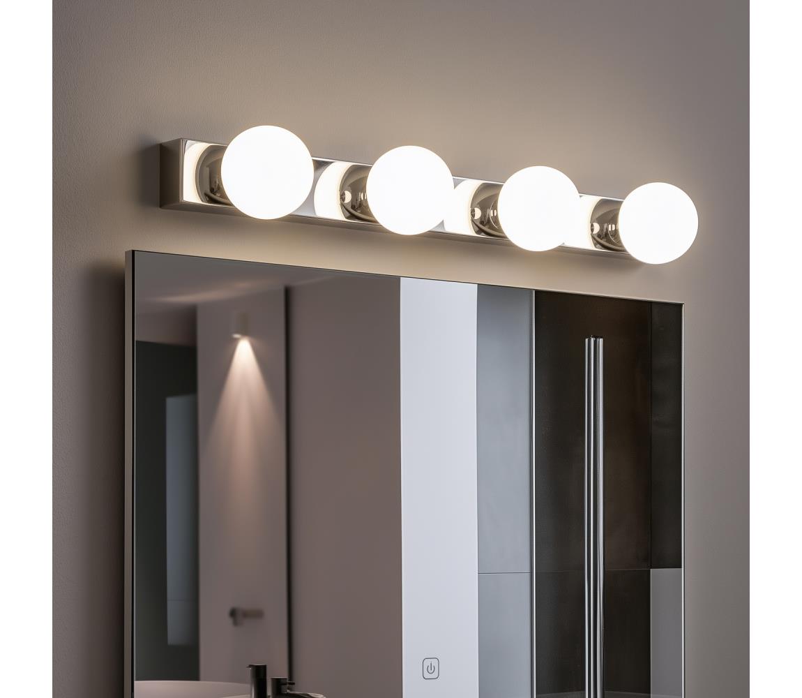 Brilagi - LED zrkadlové osvetlenie do kúpeľne HOLLYWOOD 4xLED/3W/230V IP44 chróm FG-M1-C22-4-CHR