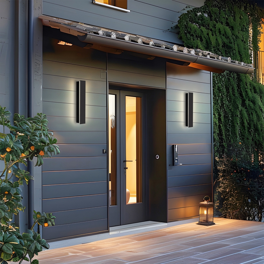 Brilagi - LED Vonkajšie nástenné svietidlo LINEAR LED/8W/230V 4000K IP65 30 cm čierna CRI 90