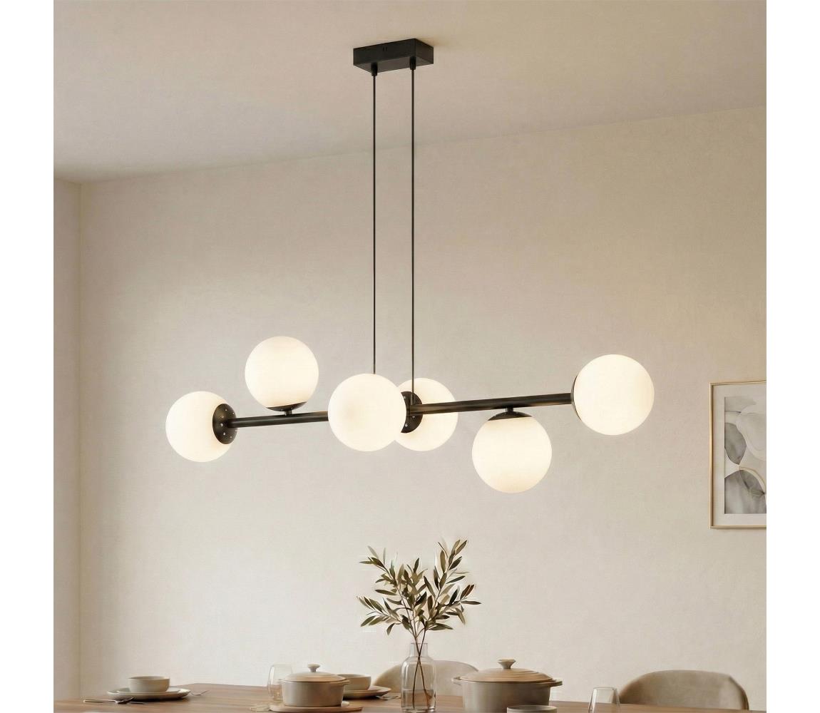 Brilagi - Luster na lane MALONY 6xE14/20W/230V čierna 8590828080428