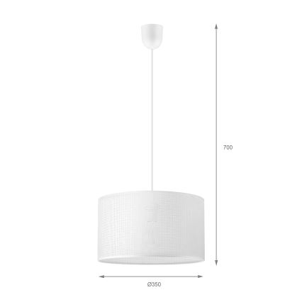 Brilagi - Luster na lane SIRIJA MODERN 1xE27/60W/230V Ø 35 cm biela