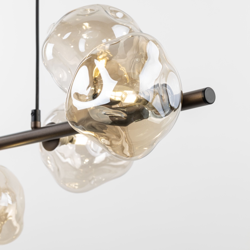 Brilagi - Luster na lane VULCANO 7xG9/8W/230V hnedá/dymová béžová