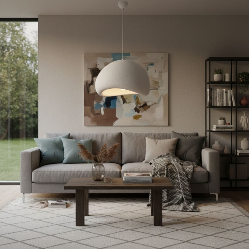 Brilagi - Luster na lane WABI SABI 1xE27/40W/230V priemer 50 cm biela