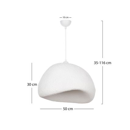 Brilagi - Luster na lane WABI SABI 1xE27/40W/230V priemer 50 cm biela