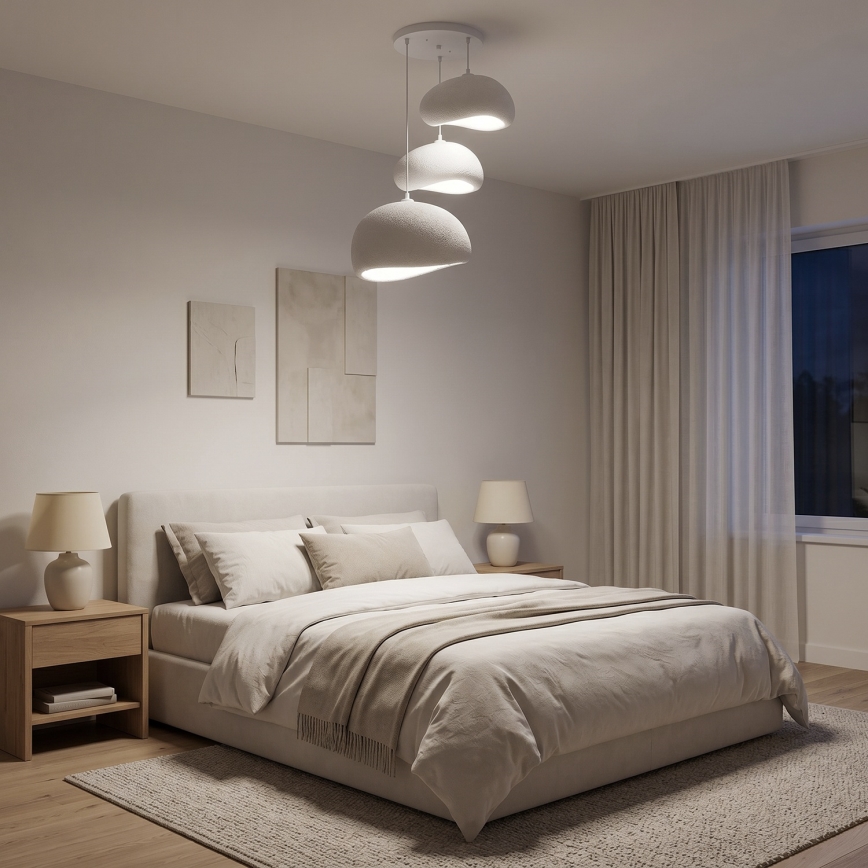 Brilagi - Luster na lane WABI SABI 3xE27/40W/230V priemer 76 cm biela