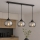 Brilagi - Luster na lankách DIOR 3xE27/60W/230V čierna/dymová sivá