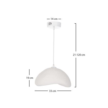 Brilagi - Luster na lankách WABI SABI 1xE27/40W/230V pr. 33 cm biela