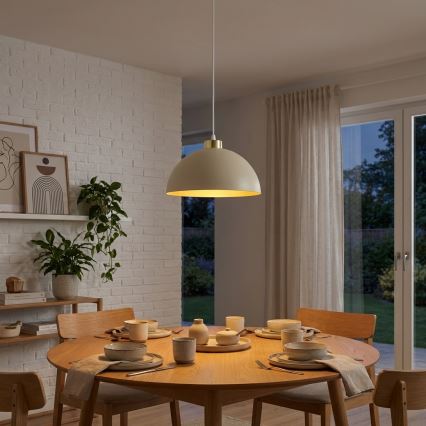 Brilagi - Luster na lanku 1xE27/60W/230V, priemer 30 cm, béžová/zlatá