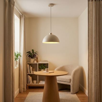 Brilagi - Luster na lanku 1xE27/60W/230V, priemer 30 cm, béžová/zlatá