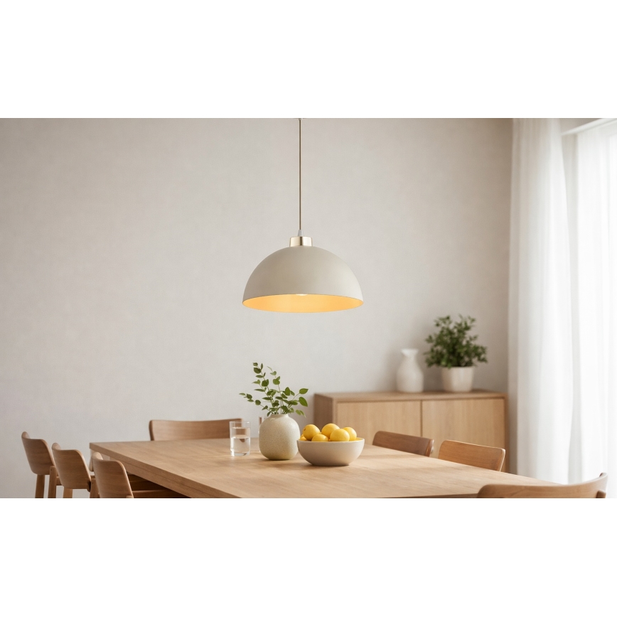 Brilagi - Luster na lanku 1xE27/60W/230V, priemer 30 cm, béžová/zlatá