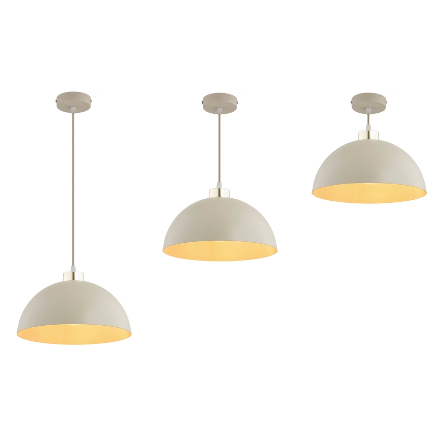 Brilagi - Luster na lanku 1xE27/60W/230V, priemer 30 cm, béžová/zlatá