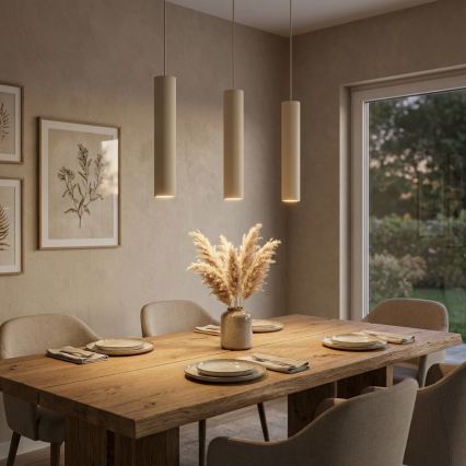 Brilagi - Luster na lanku 3xGU10/15W/230V béžová/zlatá