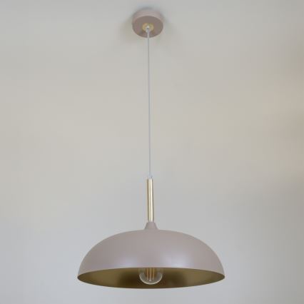 Brilagi - Luster na lanku ABRAHAM 1xE27/60W/230V pr. 35 cm béžová
