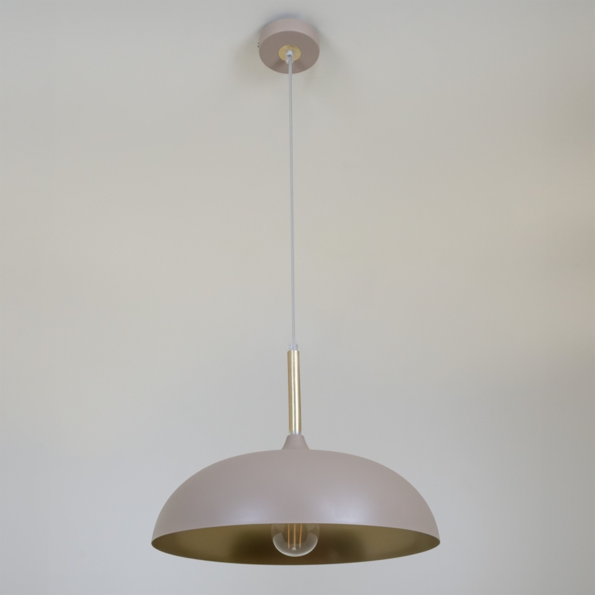 Brilagi - Luster na lanku ABRAHAM 1xE27/60W/230V pr. 35 cm béžová