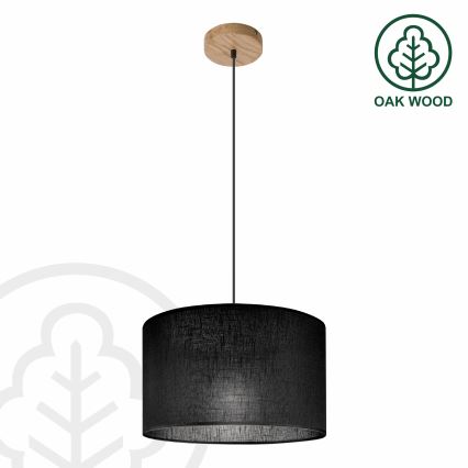 Brilagi - Luster na lanku ANTHONY 1xE27/60W/230V dub/čierna