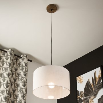 Brilagi - Luster na lanku ANTHONY 1xE27/60W/230V dub orech/biela