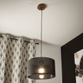 Brilagi - Luster na lanku ANTHONY 1xE27/60W/230V dub orech/čierna
