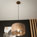 Brilagi - Luster na lanku ANTHONY 1xE27/60W/230V dub orech/hnedá