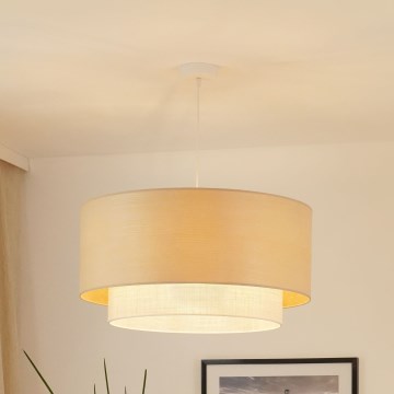 Brilagi - Luster na lanku ARIZONA BOHO 1xE27/15W/230V pr. 60 cm béžová/biela