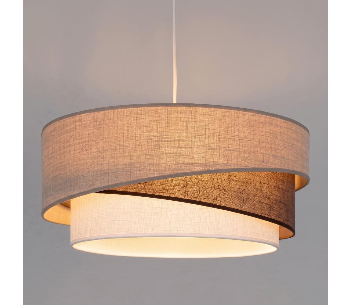 Brilagi - Luster na lanku ARROW 1xE27/60W/230V priemer 45 cm béžová/hnedá/biela 8590828052869