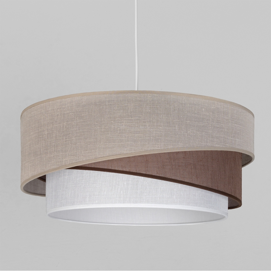 Brilagi - Luster na lanku ARROW 1xE27/60W/230V priemer 45 cm béžová/hnedá/biela