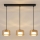 Brilagi - Luster na lanku AURA LUX 3xGX53/30W/230V čierna/zlatá