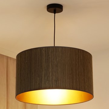Brilagi - Luster na lanku BOSTON ROLLER 1xE27/15W/230V pr. 45 cm slama hnedá/zlatá